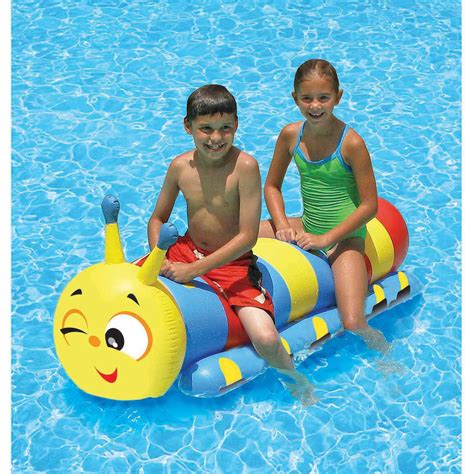 Kids Pool Float Swimming Inflatable Raft Ride Water Toy Play Set Game ...