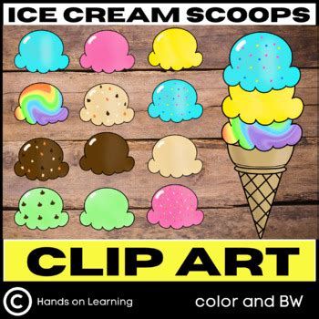 Double Scoop Ice Cream Clipart