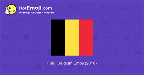 🇧🇪 Flag: Belgium Emoji Meaning with Pictures: from A to Z