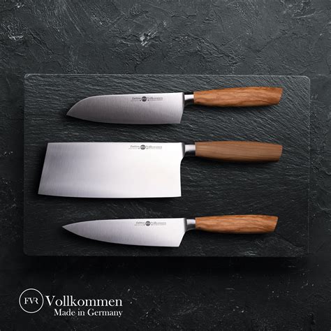 Gourmet Knife Set - Three Piece Set of Chef Knives - Vollkommen FVR ...