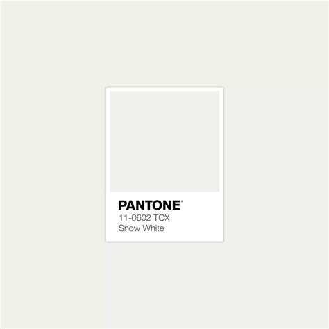 PANTONE 11-0602 TCX Snow White · Color · Palette Collection