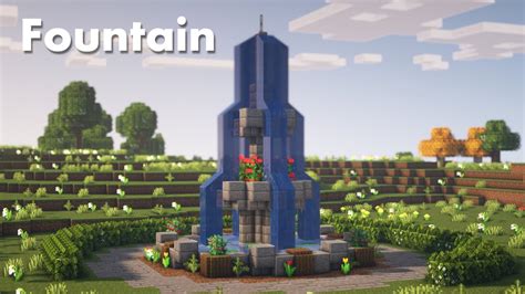 Minecraft | How to build a Fountain - YouTube