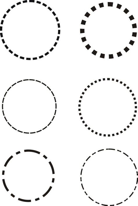 Dotted line circle vector | Vector free, Dotted line, Dots