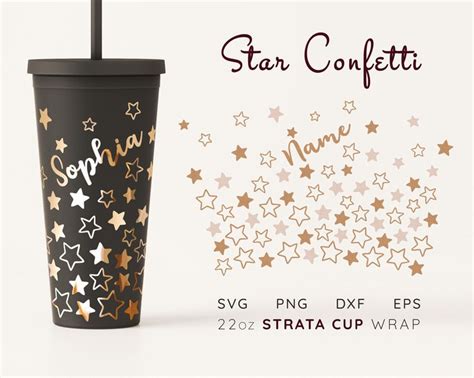 Star STRATA TUMBLER SVG 22 Oz Strata Cup Svg Strata Cup Full Wrap Svg ...