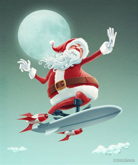 25 Funny Santa Claus Pictures and Digital Artworks for you