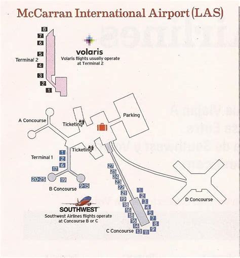 Southwest airlines las vegas airport terminal map - kizamountain