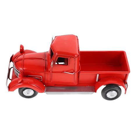 Amazon.com: Classic Toys Vintage Red Pickup Vintage Metal Trucks Iron ...