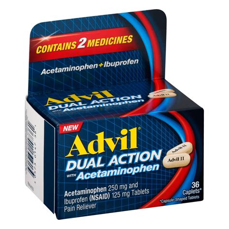 Advil Dual Action with Acetaminophen - Shop Pain Relievers at H-E-B