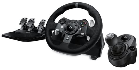 Logitech G920 Driving Force Racing Wheel + Logitech G Driving Force ...