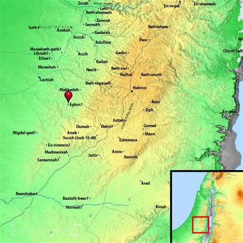 Bible Map: Eglon