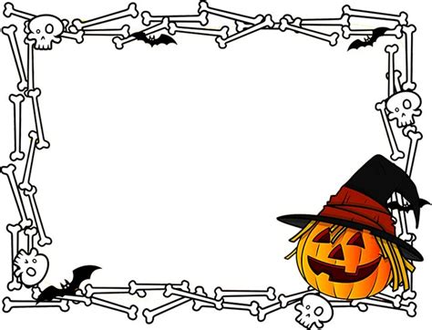 Halloween Party Page Borders