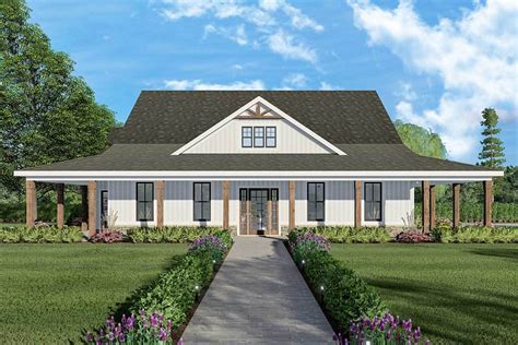 Exclusive Ranch Home Plan with Wrap-Around Porch - 149004AND ...