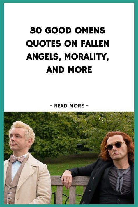 30 Good Omens Quotes on Fallen Angels, Morality, and More | Crowley ...