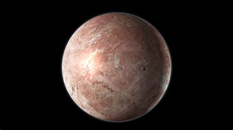 Makemake Dwarf Planet Isolated On Black Background 3d Render Stock ...