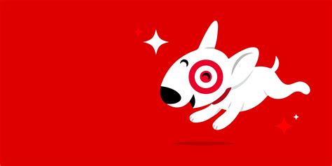 smiling Bullseye dog jumping on a red background | Target christmas ...