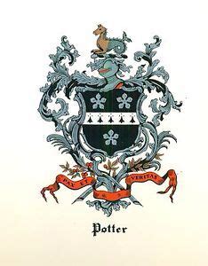 Potter Family Crest: George (my 11th GG) and Nathaniel (my 10th GG ...