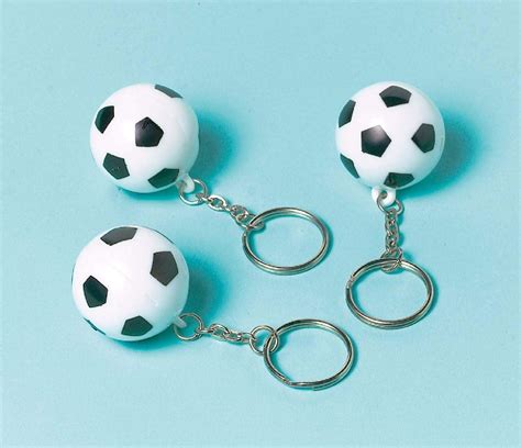 amscan 11011876 Mini Soccer Ball Keychain Party Favor-12 Pcs: Amazon.co ...