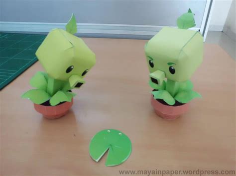 Peashooter – Repeater Papertoy | Plants Vs Zombies Papercraft | Plants ...