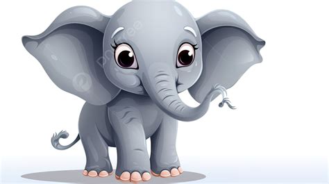 Cute Baby Elephant Animated Background, Cartoon Elephant Pictures ...