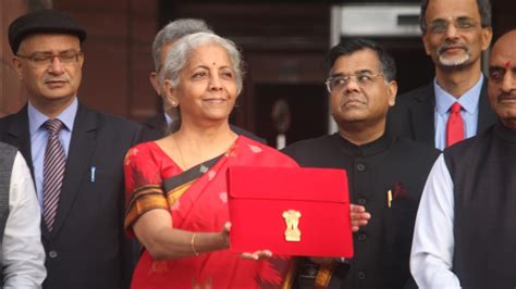 Budget 2023: Nirmala Sitharaman Dons Bright Red Silk Saree To 'Signify ...