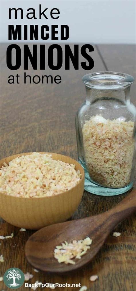 How to Make Better for You Minced Onions at Home ~ Back to Our Roots