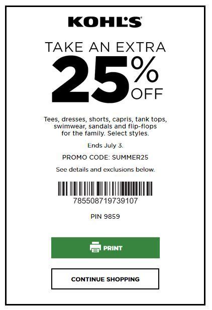 Kohls 30 Off Printable Coupon November 2019 | TUTORE.ORG - Master of ...