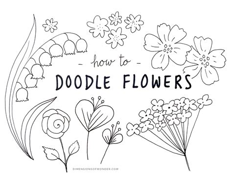 Doodle Flowers, It's Easy & Fun! With 6 Mini Tutorials to Get Started