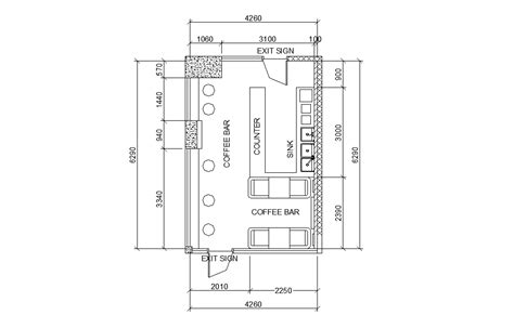 Coffee Bar Layout Plan Autocad Drawing Dwg File Cadbull | sexiezpix Web ...