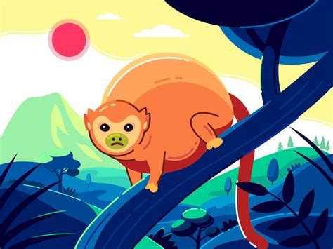 Fat World - Monkey by o彪o on Dribbble