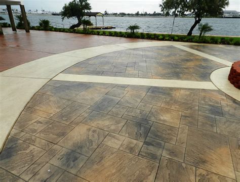 Galveston Stamped Concrete Driveway - Surecrete Products