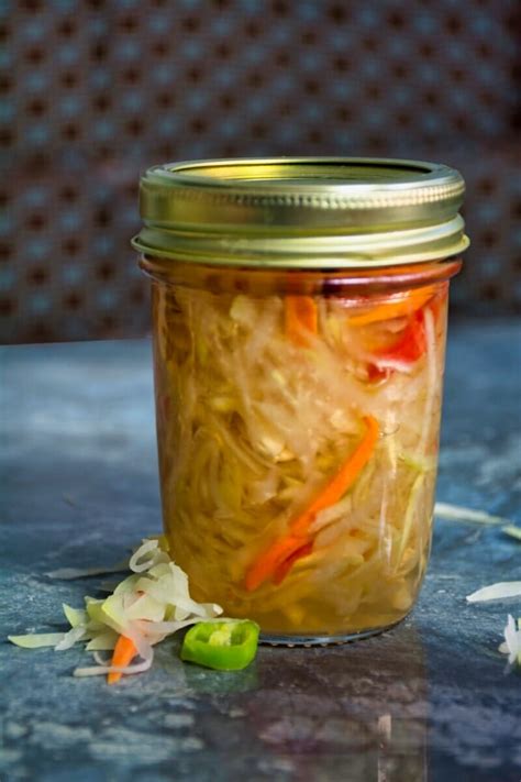 Atchara Recipe - Filipino Pickled Green Papaya Side Dish - Taste ...