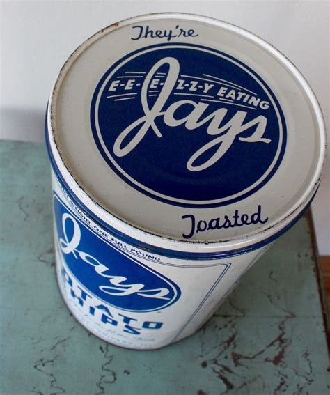 Our collection includes a 1950s era Jays Potato Chip tin by Jays Foods ...