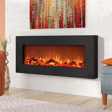 Wrought Studio Krish Wall Mounted Electric Fireplace & Reviews | Wayfair