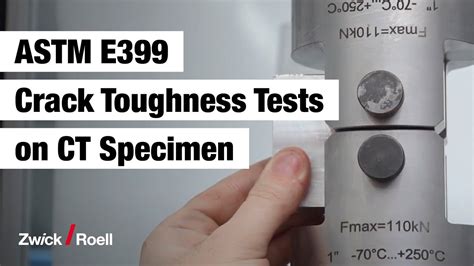 Fracture toughness test on CT specimen to ASTM E399 | KIc Determination ...