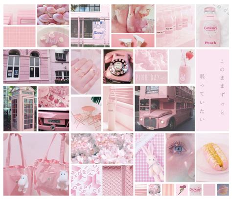 70PCS Baby Pink Aesthetic Stickers Translucent Cute Pink - Etsy