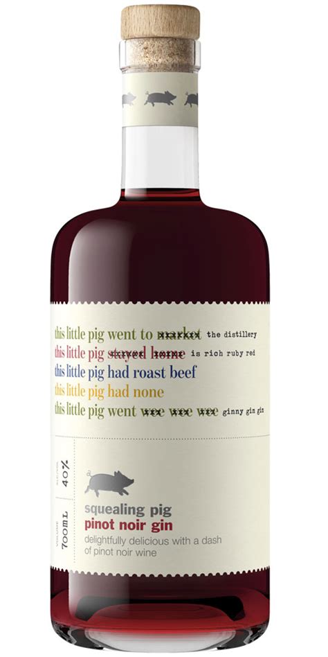 Squealing Pig Pinot Noir Gin 700ml - Bayfield's