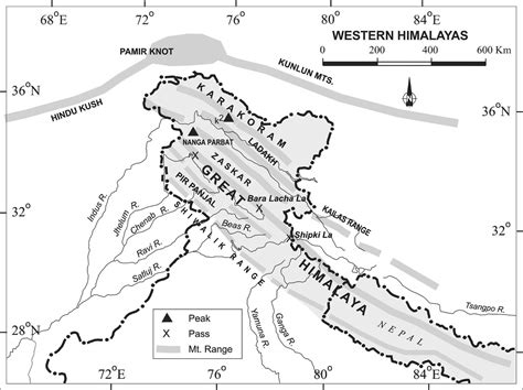 [Solved] Which mountain range is found between Karakoram mountain ran