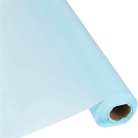 Schorin Company | Light Blue Plastic Table Cover Roll 40" x 300 ...