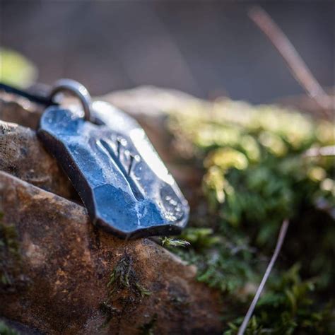 Fehu Rune Pendant Hand-Forged - Northlord