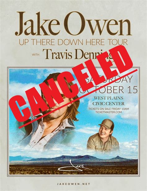 BREAKING: Jake Owen Concert in West Plains CANCELLED | Ozark Radio News