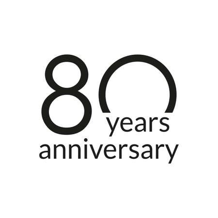 Vector of 80 years anniversary - ID:152884584 - Royalty Free Image ...