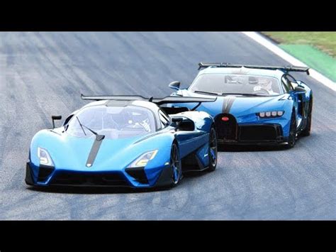 2022 SSC Tuatara Striker vs Bugatti Chiron Pur Sport at Monza [4K - 60 ...