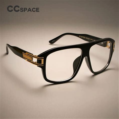 CCSPACE Oversized Retro Square Glasses Frames Men Women Hand Made Brand ...