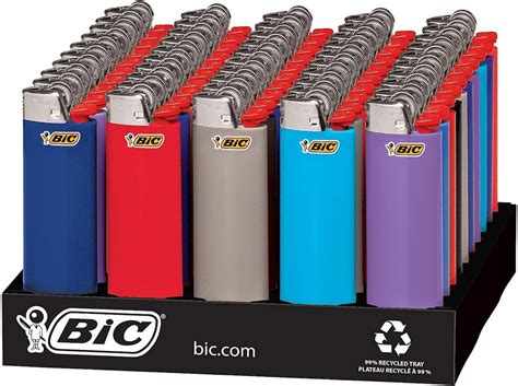 BIC Classic Lighter Assorted Colors 50-Count Tray Up to 2x | Etsy