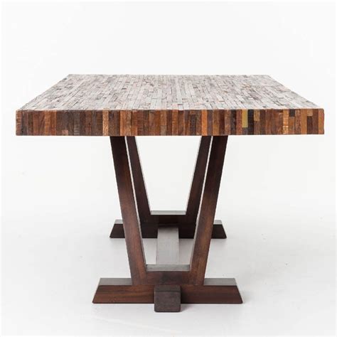 Max Dining Table - Contemporary Rustic Reclaimed Woods – Artesanos ...