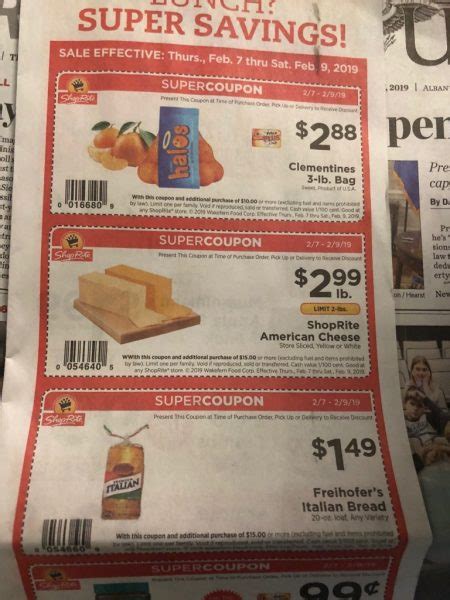 ShopRite Super Coupons in today’s Times Union - Shopportunist