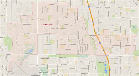 Lakewood, California Map