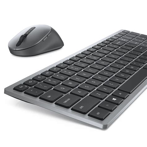 DELL KM7120W keyboard RF Wireless + Bluetooth QWERTY Grey, Titanium, 13 ...