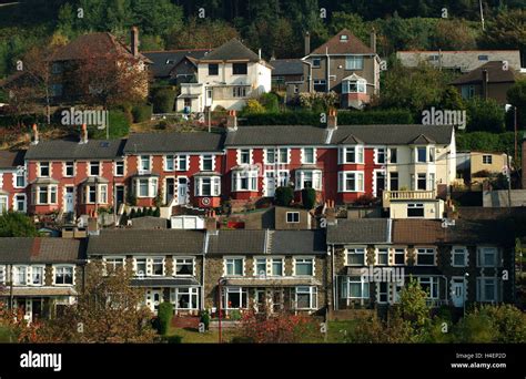 Abertillery in Ebbw Fach Valley in Blaenau Gwent,South Wales,UK a ...