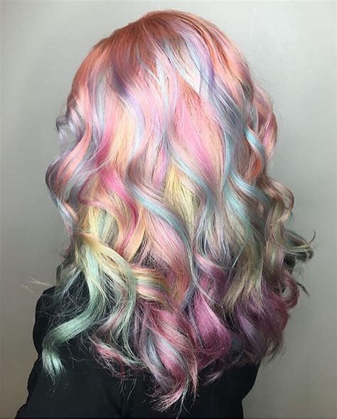 Pastel Rainbow Hair, Rainbow Hair Color, Hair Color Pastel, Ombre Hair ...